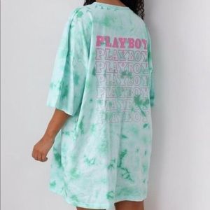 *SOLD* Playboy T Shirt Dress mint green